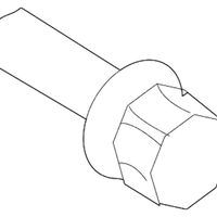 New Genuine BMW Torx Screw With Ribs (2000-2008) OE 33217571990