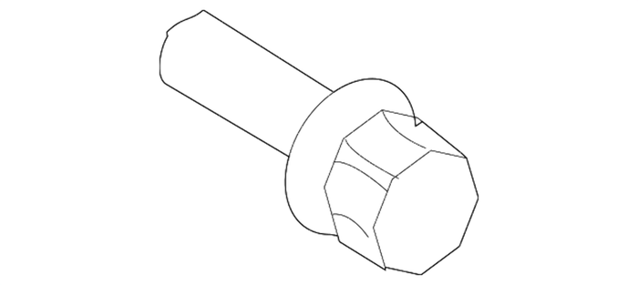 New Genuine BMW Torx Screw With Ribs (2000-2008) OE 33217571990