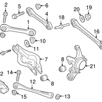 New Genuine BMW Roll Over Strut With Rubber (2012-2023) OE 33326884694