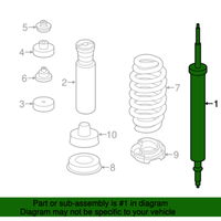New Genuine BMW Shock Absorber Rear (2009-2013) OE 33526796161