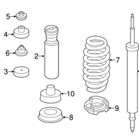 New Genuine BMW Shock Absorber Rear (2009-2013) OE 33526796161