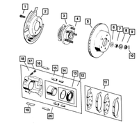 New Genuine Mopar Bolt 2001-2006 OE 34201535