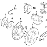 New Genuine BMW Rear Brake Disc Rotor Assembly (2012-2020) OE 34216864899
