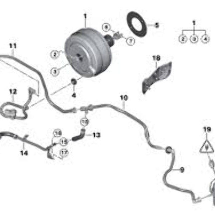 New Genuine BMW Power Brake Booster Assembly (2008-2013) OE 34332283392