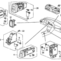New Genuine Acura Socket Assembly T4 Dash Instrument (1999-2003) OE 35505S0KA01