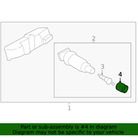 New Genuine BMW Valve Cap For Rdci (2014-2023) OE 36146867030