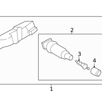 New Genuine BMW Valve Cap For Rdci (2014-2023) OE 36146867030