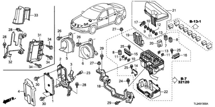 New Genuine Acura TSX Engine Control Module ECM (2009-2010) OE 37820RL5A71