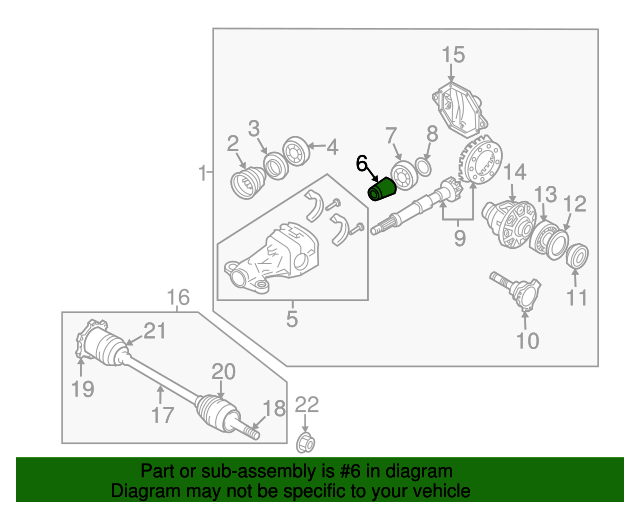 New Genuine Nissan / Infiniti Spacer-Housing 381650C020 / 38165-0C020 OEM