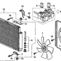 Genuine Honda CR-V Shroud Air Condition A/C (2005-2006) OE 38615PNLG02