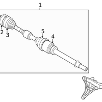 Genuine Nissan OE Shaft Assy-Frt Drive Rh 39100-6RR2A
