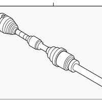 Genuine Nissan OE Shaft Assy-Frt Drive Rh 39100-6RR2A