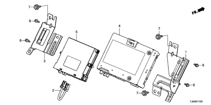 New Genuine Acura RDX Control Unit Infotainment (2021) OE 39540TJCAA3