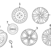 Genuine Nissan OE Aluminum Wheel 40300-6LB9A