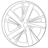 Genuine Nissan OE 16 Gunmetal Alloy Wheel 403009HP9A