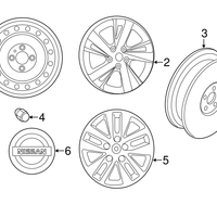 Genuine Nissan OE 16 Gunmetal Alloy Wheel 403009HP9A