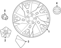 New Genuine Nissan Ariya Wheel Rim Disc Assembly 20" (2023-2025) OE 403155MP0C
