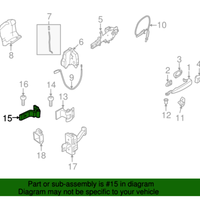 New Genuine BMW Right Lower Rear Door Hinge (2006-2012) OE 41527046058