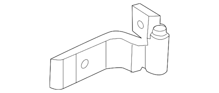 New Genuine BMW Right Lower Rear Door Hinge (2006-2012) OE 41527046058