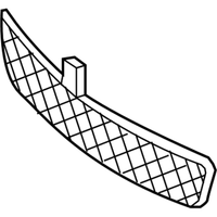 Genuine Mercedes-Benz Front Bumper Center Grille Lower (2010-2011) OE 2128850023