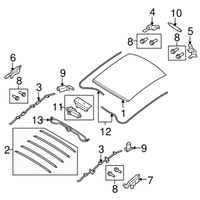 New Genuine Smart Fortwo Slide Rail (2008-2016) OE 4517820028