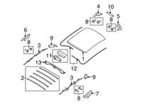 New Genuine Smart Fortwo Slide Rail (2008-2016) OE 4517820028