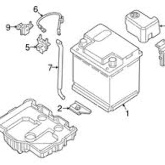 New Genuine Smart Fortwo Battery Sensor (2016-2019) OE 4539054500