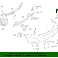 New Genuine BMW Screw (2012-2013) OE 46612315376