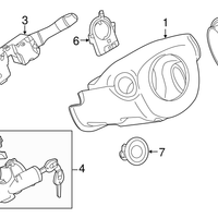 New Genuine Nissan Cvr Steer Colum 484704BA0A / 48470-4BA0A OEM