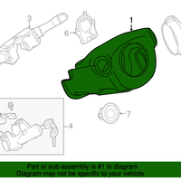 New Genuine Nissan Cvr Steer Colum 484704BA0A / 48470-4BA0A OEM