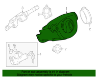 New Genuine Nissan Cvr Steer Colum 484704BA0A / 48470-4BA0A OEM