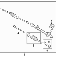 New Genuine Nissan Socket Kit-Tie Rod, Inner 485213SG1A / 48521-3SG1A OEM