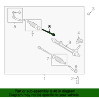 New Genuine Nissan Socket Kit-Tie Rod,Inner 48521ET00A / 48521-ET00A OEM