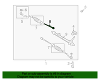 New Genuine Nissan Socket Kit-Tie Rod,Inner 48521ET00A / 48521-ET00A OEM