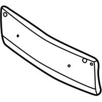 Genuine Mercedes-Benz Front License Plate Base Holder (1998-2000) OE 1708850381