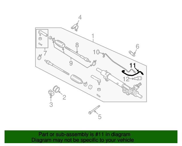 New Genuine Nissan Tube Assy - Cylinder OE 49541EA000