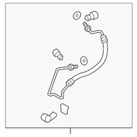 New Genuine Nissan Hose & Tube Assy-Power Steering 49720EZ40A / 49720-EZ40A OEM