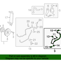 New Genuine Nissan Hose & Tube Assy-Power Steering 49720EZ40A / 49720-EZ40A OEM