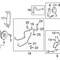 New Genuine Nissan Hose & Tube Assy-Power Steering 49720EZ40A / 49720-EZ40A OEM