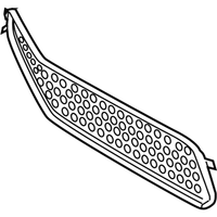 Genuine Mercedes-Benz Front Bumper Lower Grill Cover (2011-2012) OE 2308851423