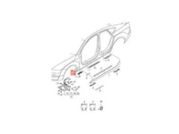 New Genuine Audi A6 Front Molding Side Skirt Holder Left OE 4G0853921B