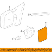 New Genuine Ford F-150 Left Outer Rear View Mirror Door Glass OE 4L3Z17K707AA