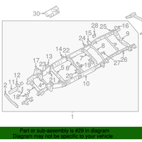 New Genuine Nissan NV Tow Hook Towing Assembly (2012-2021) OE 511101PA0A