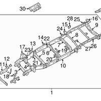 New Genuine Nissan NV Tow Hook Towing Assembly (2012-2021) OE 511101PA0A