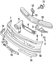 New Genuine BMW Rubber Strip Left (1995-1999) OE 51112265637