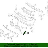 New Genuine BMW Cover Lateral Right (2004-2006) OE 51113401930