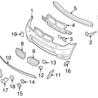 New Genuine BMW Cover Lateral Right (2004-2006) OE 51113401930