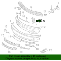 New Genuine BMW Guide Left (2002-2005) OE 51117030617