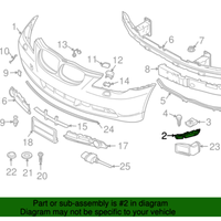 New Genuine BMW Support Side Panel Front Le (2004-2010) OE 51117033705