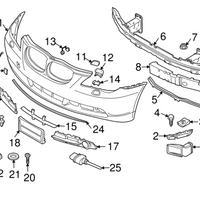 New Genuine BMW Support Side Panel Front Le (2004-2010) OE 51117033705